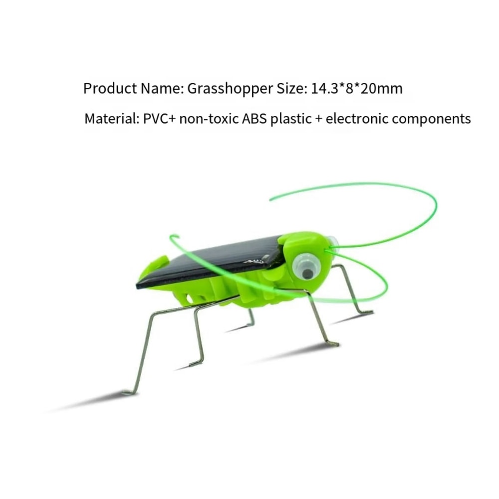 SolarPowered Grasshopper Motion Toy Educational Solar Powered Toy For Kids Interactive Insect Toy 4