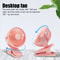 Mini Clip USB Fan Portable Quiet Desktop Fan With 3Speed Wind 4