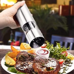 electric stainless steel pepper & salt grinder with adjustable coarseness