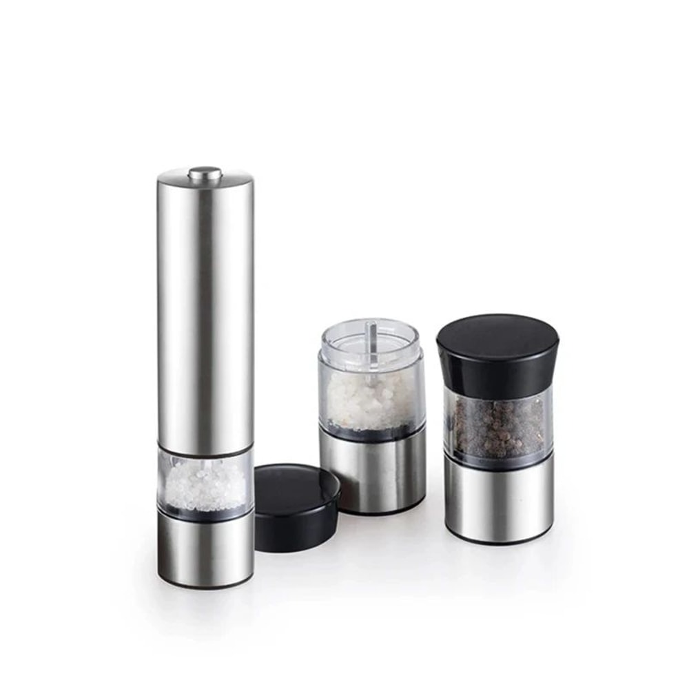 Electric Stainless Steel Pepper Salt Grinder With Adjustable Coarseness 5