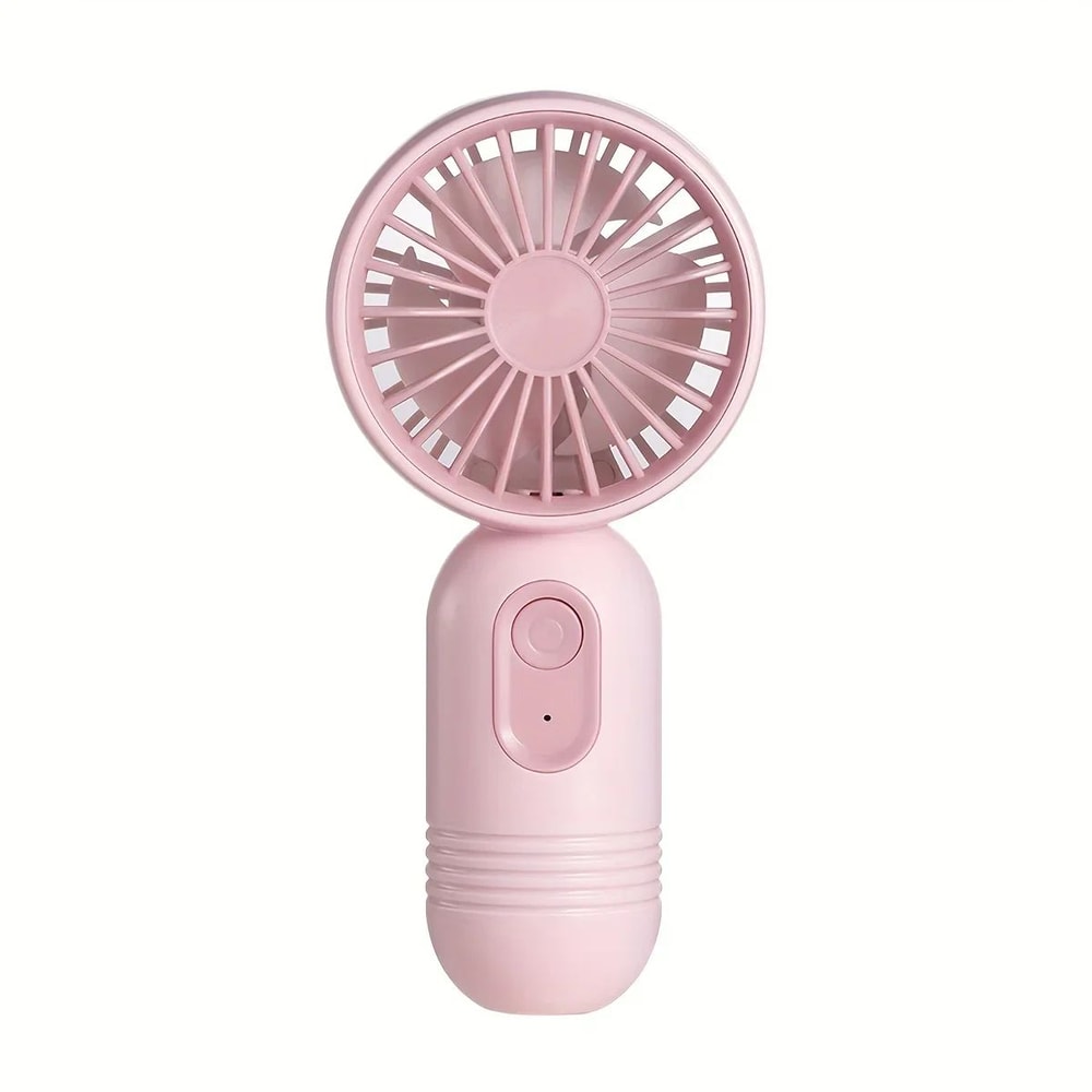 Mini Handheld USB Rechargeable Fan With 3Speed Strong Wind For Travel Desk Outdoor Use 6