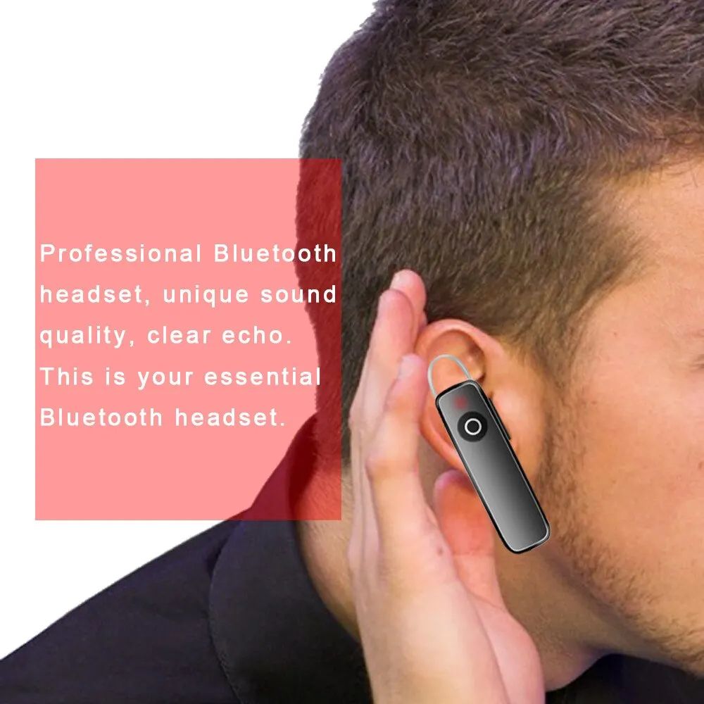 Mini Bluetooth Wireless Business Headset With Noise Reduction Lightweight SingleEar TWS 5