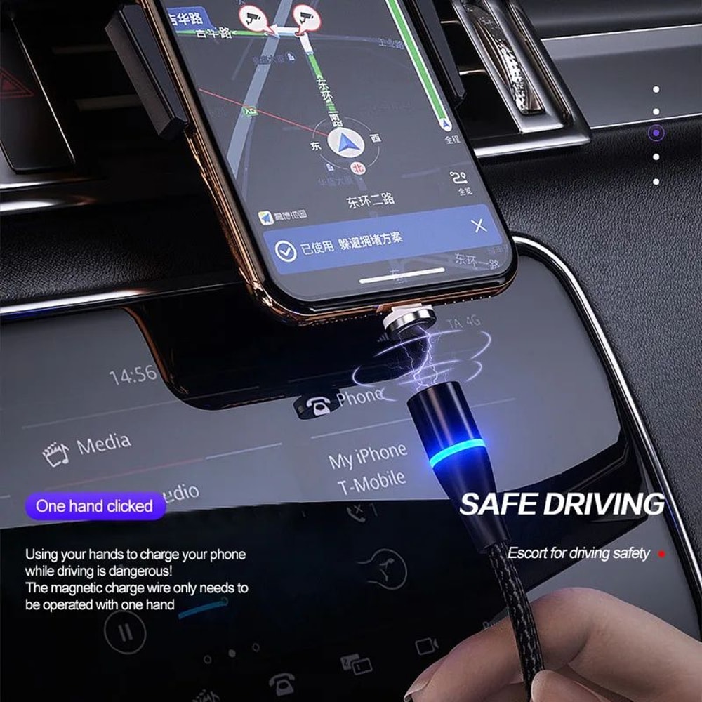 3in1 Magnetic Fast Charging Cable For Android TypeC Devices 1