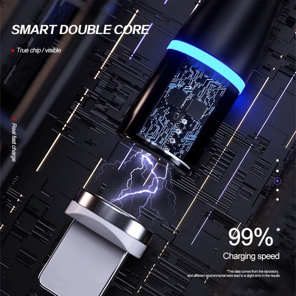 3in1 Magnetic Fast Charging Cable For Android TypeC Devices 5