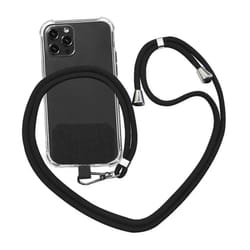 adjustable crossbody phone lanyard with secure back clip – anti-loss hands-free strap
