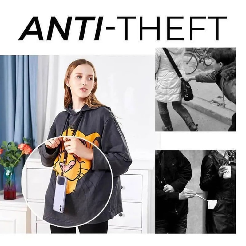 Adjustable Crossbody Phone Lanyard With Secure Back Clip AntiLoss HandsFree Strap 2