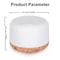 Mini Wood Grain Aroma Diffuser Essential Oil Humidifier With Colorful Night Light 500ml USB Mist 2