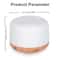 Mini Wood Grain Aroma Diffuser Essential Oil Humidifier With Colorful Night Light 500ml USB Mist 6
