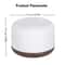 Mini Wood Grain Aroma Diffuser Essential Oil Humidifier With Colorful Night Light 500ml USB Mist 7