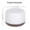 Mini Wood Grain Aroma Diffuser Essential Oil Humidifier With Colorful Night Light 500ml USB Mist 7