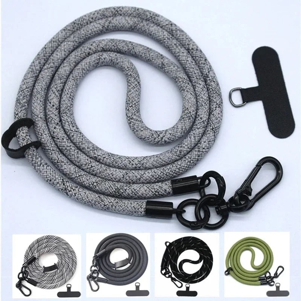 Universal AntiLoss Phone Lanyard Strap Woven Crossbody Mobile Hanging Rope With Detachable Back Cl 3