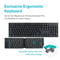 TriFold Pro Bluetooth Keyboard For IPad Tablet Phone 1
