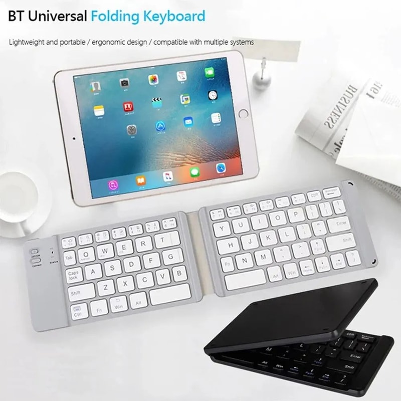 TriFold Pro Bluetooth Keyboard For IPad Tablet Phone 2