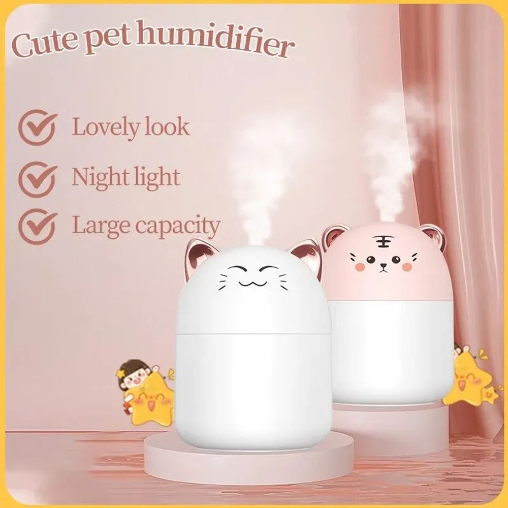 Cute Pet Mini USB Humidifier For Desktop Bedroom 0