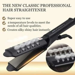 dual-use mini hair straightener & curler with constant temperature control