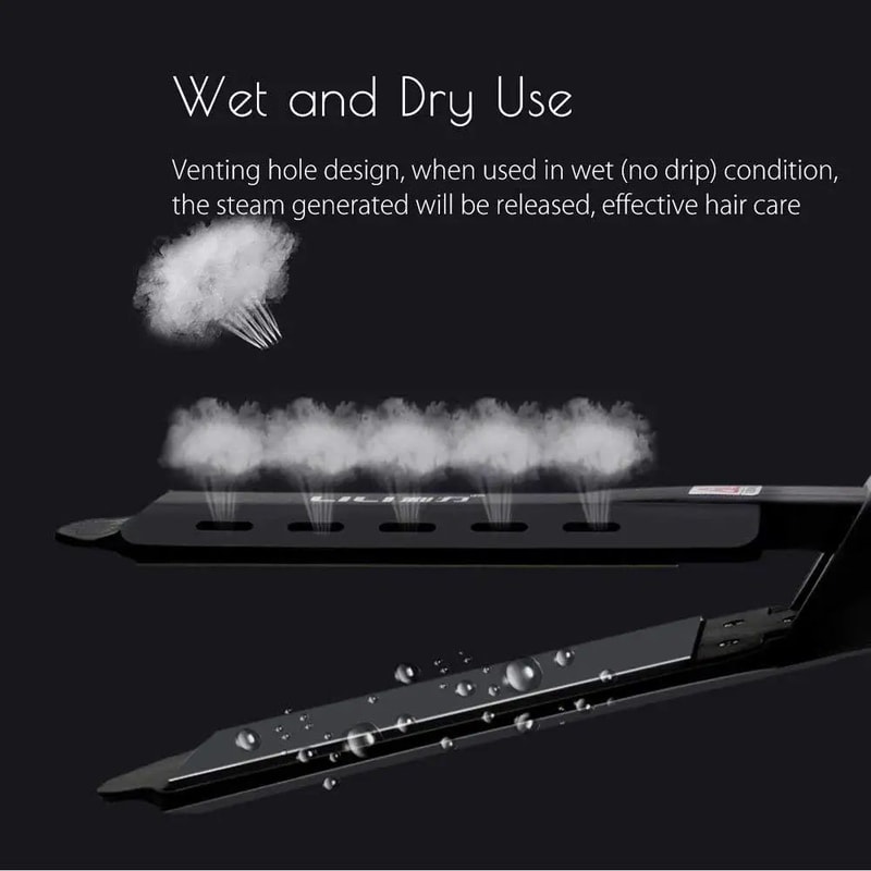 DualUse Mini Hair Straightener Curler With Constant Temperature Control 1