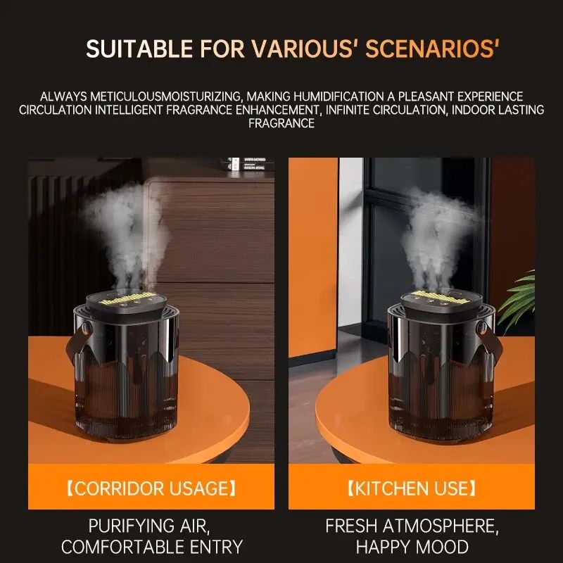 3L Ultrasonic Desktop Humidifier With Night Light Quiet USB Mist For Home Office 3