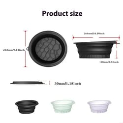 silicone foldable face ice bath bowl – reusable cold plunge facial ice tool for skin tightening & glow