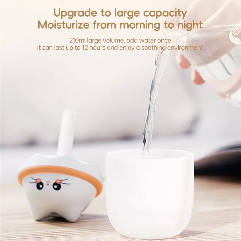 Cute Pet Mini Humidifier With Night Light For Desktop And Travel 4