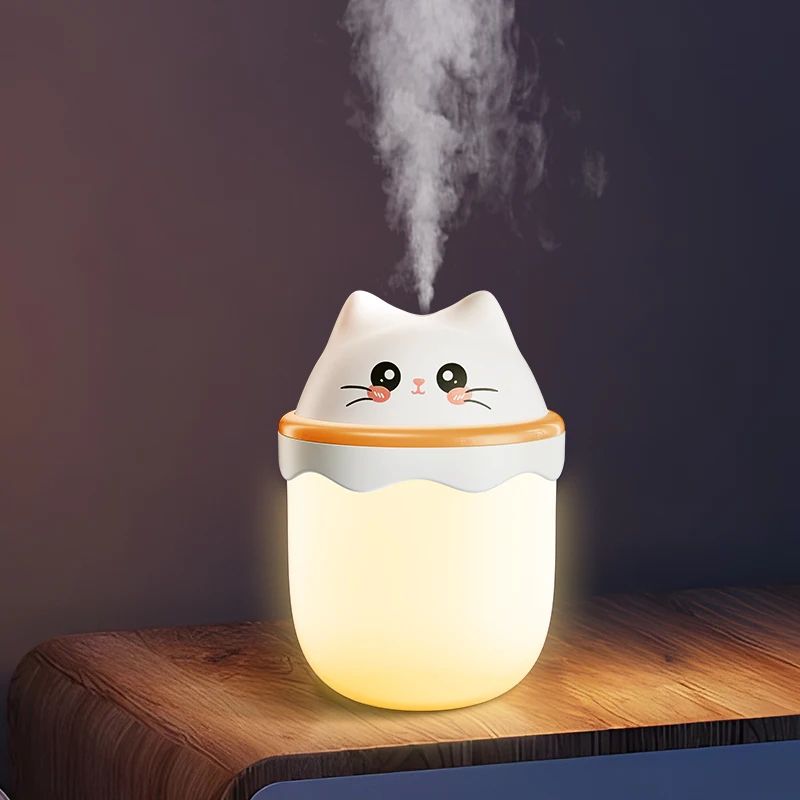 Cute Pet Mini Humidifier With Night Light For Desktop And Travel 6