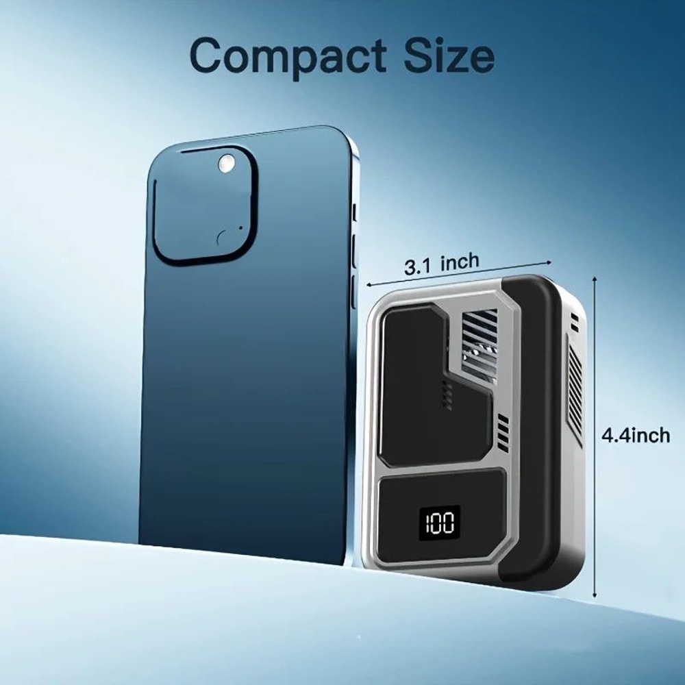 2025 Portable Neck Waist Fan With LED Display Rechargeable HandsFree Cooling For Outdoor Use 4