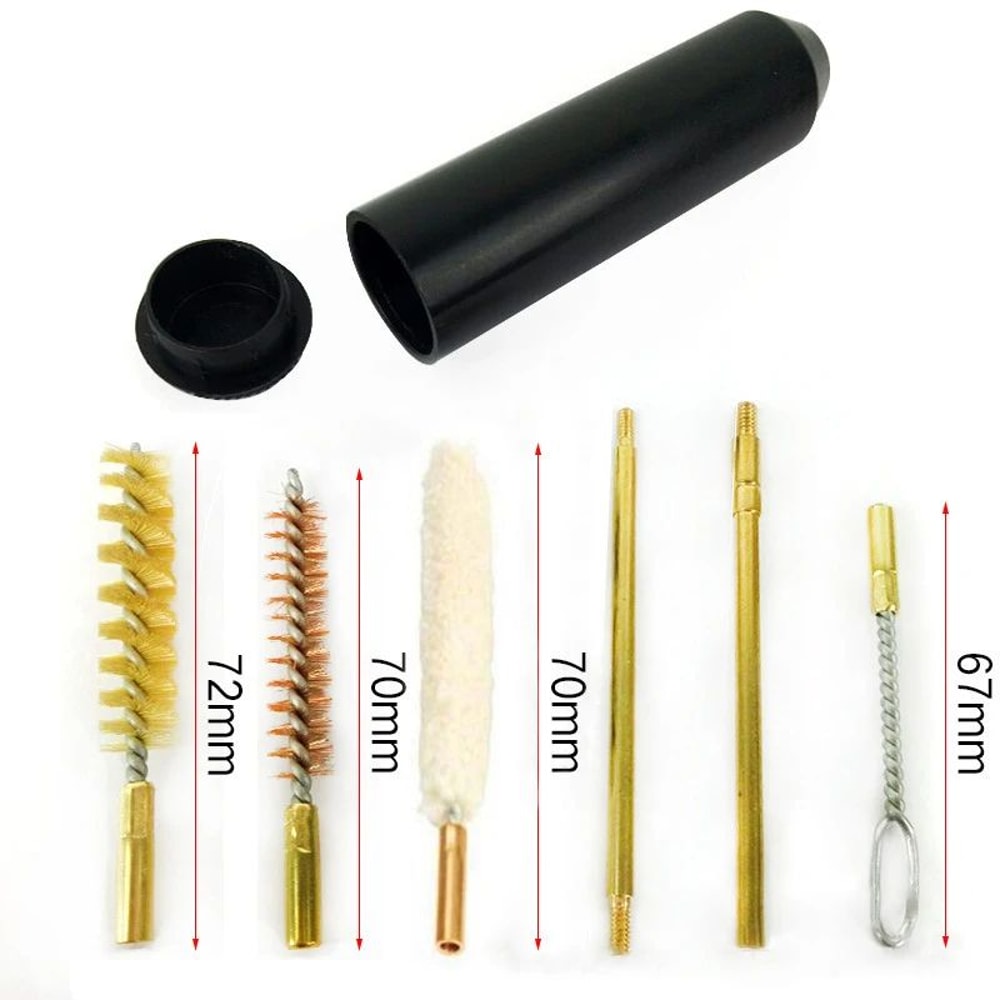 7Piece 9mm Pistol Cleaning Kit For Handguns Compact Gun Cleaning Brush Set 2