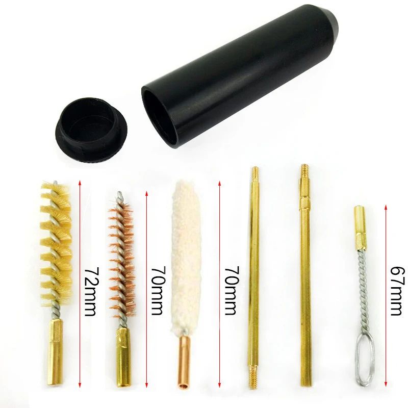 7Piece 9mm Pistol Cleaning Kit For Handguns Compact Gun Cleaning Brush Set 2