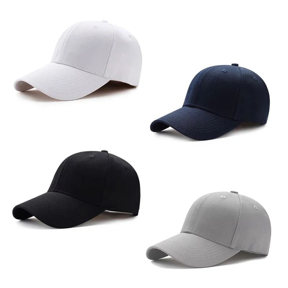 Everyday Classic Black Cotton Baseball Cap For Men Women 5