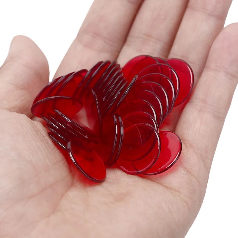 100Piece Poker Chips Set 19mm Bingo Game Counting Chips For Cards Math And Board Games 4