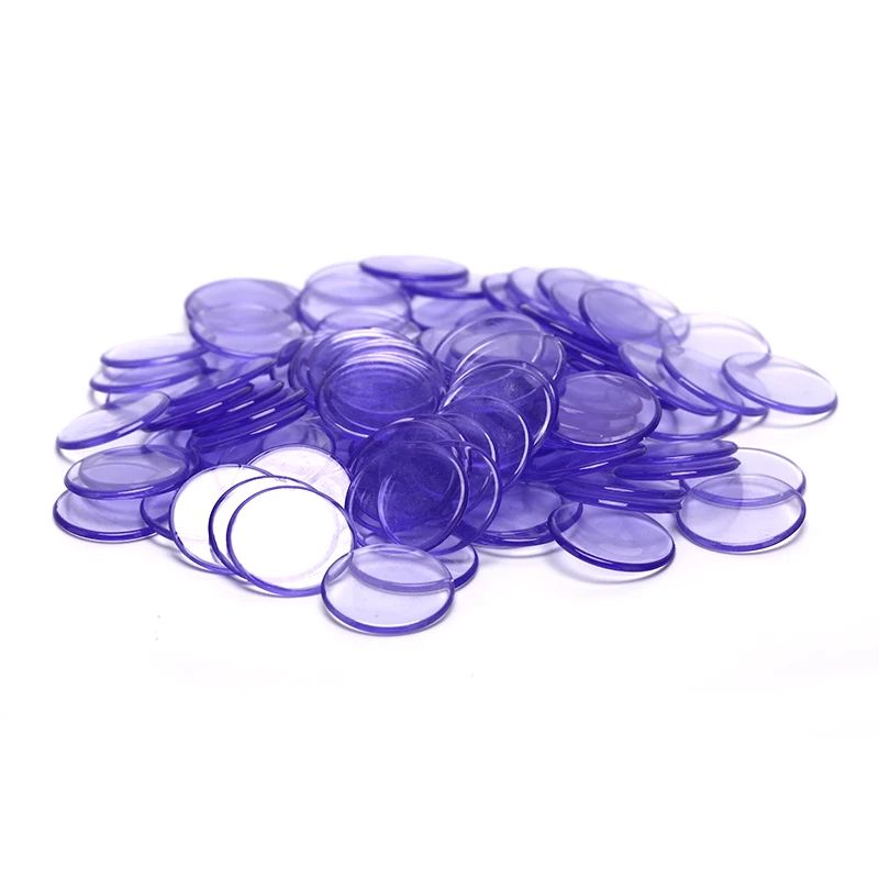 100Piece Poker Chips Set 19mm Bingo Game Counting Chips For Cards Math And Board Games 6