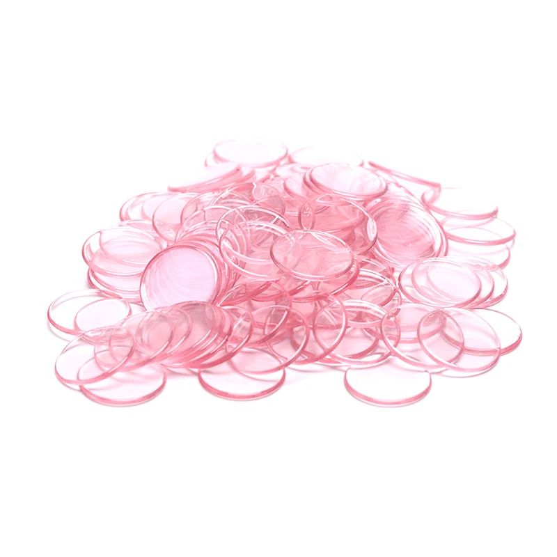 100Piece Poker Chips Set 19mm Bingo Game Counting Chips For Cards Math And Board Games 9