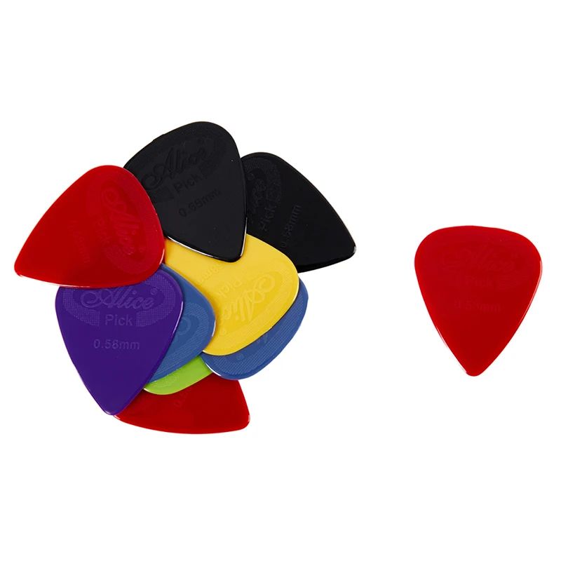 Alice NonSlip Nylon Guitar Picks 10Piece GripEnhanced Pick Set For Smooth Controlled Playing 5