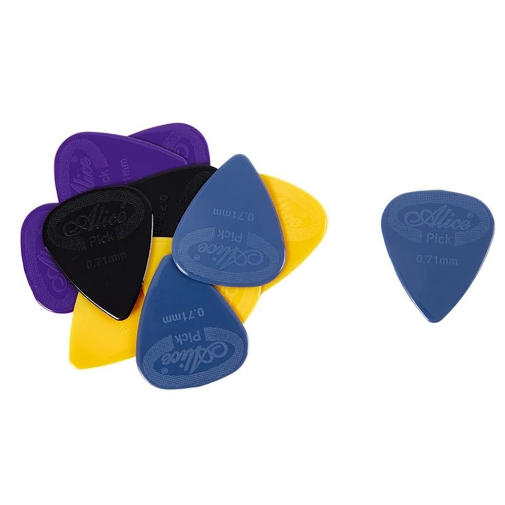 Alice NonSlip Nylon Guitar Picks 10Piece GripEnhanced Pick Set For Smooth Controlled Playing 6