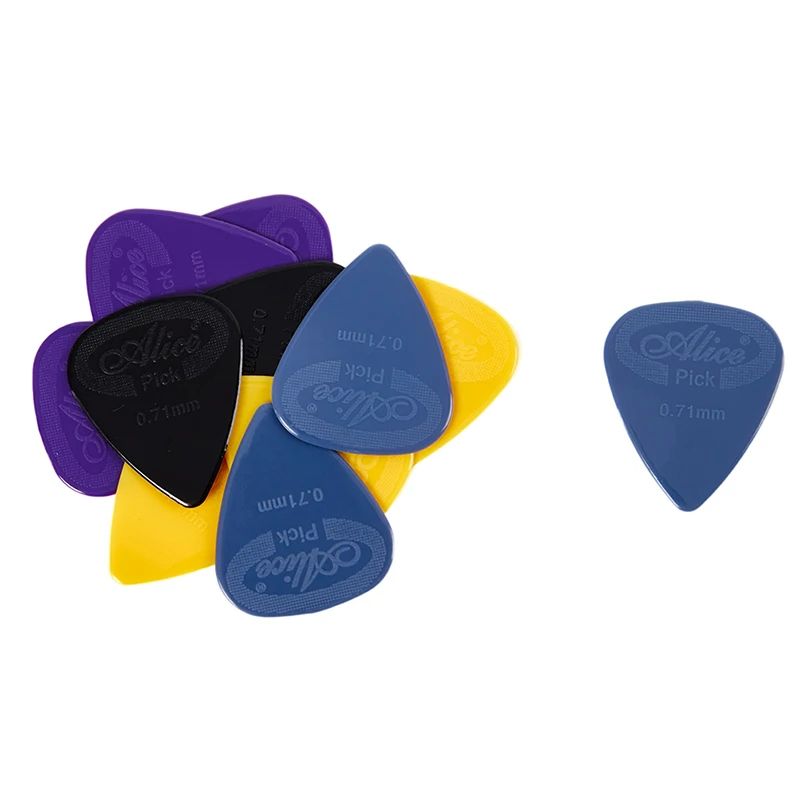 Alice NonSlip Nylon Guitar Picks 10Piece GripEnhanced Pick Set For Smooth Controlled Playing 6