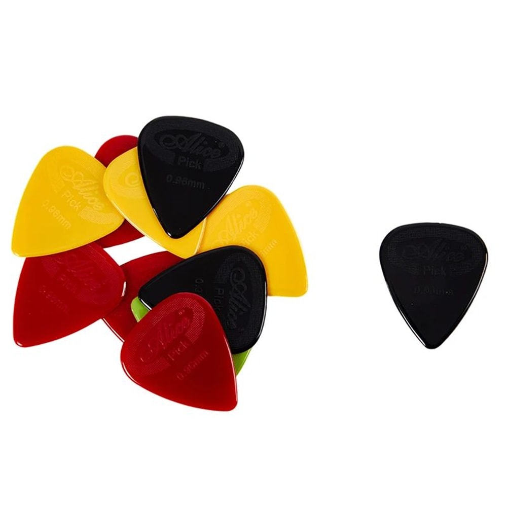 Alice NonSlip Nylon Guitar Picks 10Piece GripEnhanced Pick Set For Smooth Controlled Playing 4