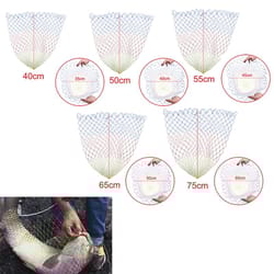 collapsible nylon fishing net – lightweight folding dip net with rhombus mesh