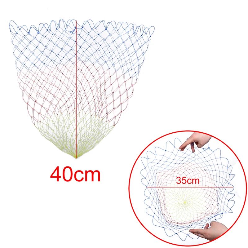 Collapsible Nylon Fishing Net Lightweight Folding Dip Net With Rhombus Mesh 6