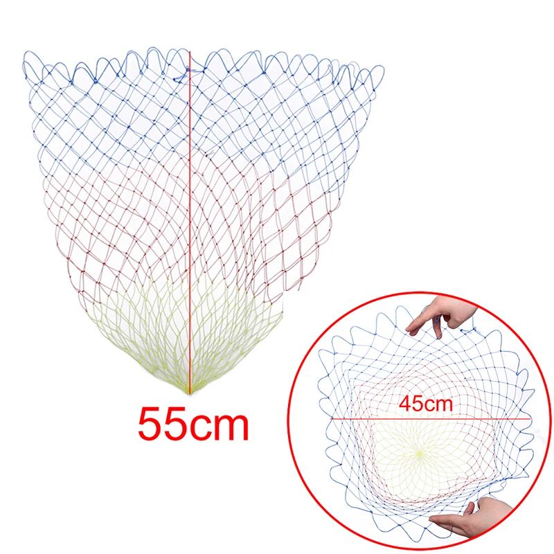 Collapsible Nylon Fishing Net Lightweight Folding Dip Net With Rhombus Mesh 8