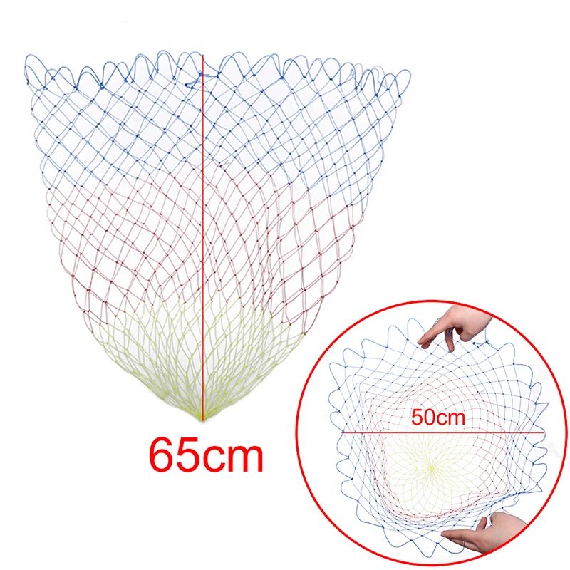 Collapsible Nylon Fishing Net Lightweight Folding Dip Net With Rhombus Mesh 9