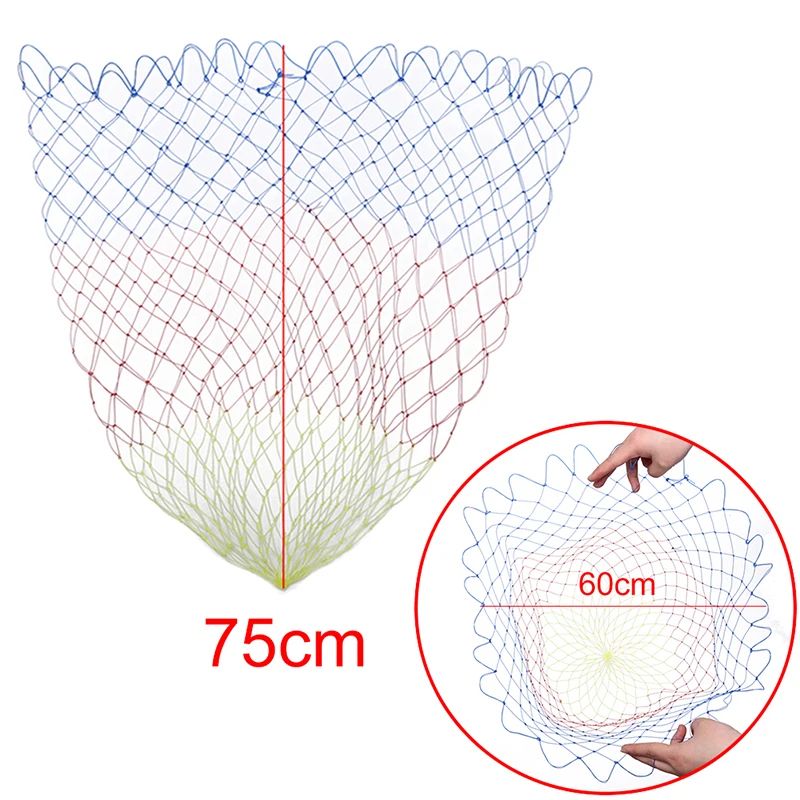Collapsible Nylon Fishing Net Lightweight Folding Dip Net With Rhombus Mesh 10