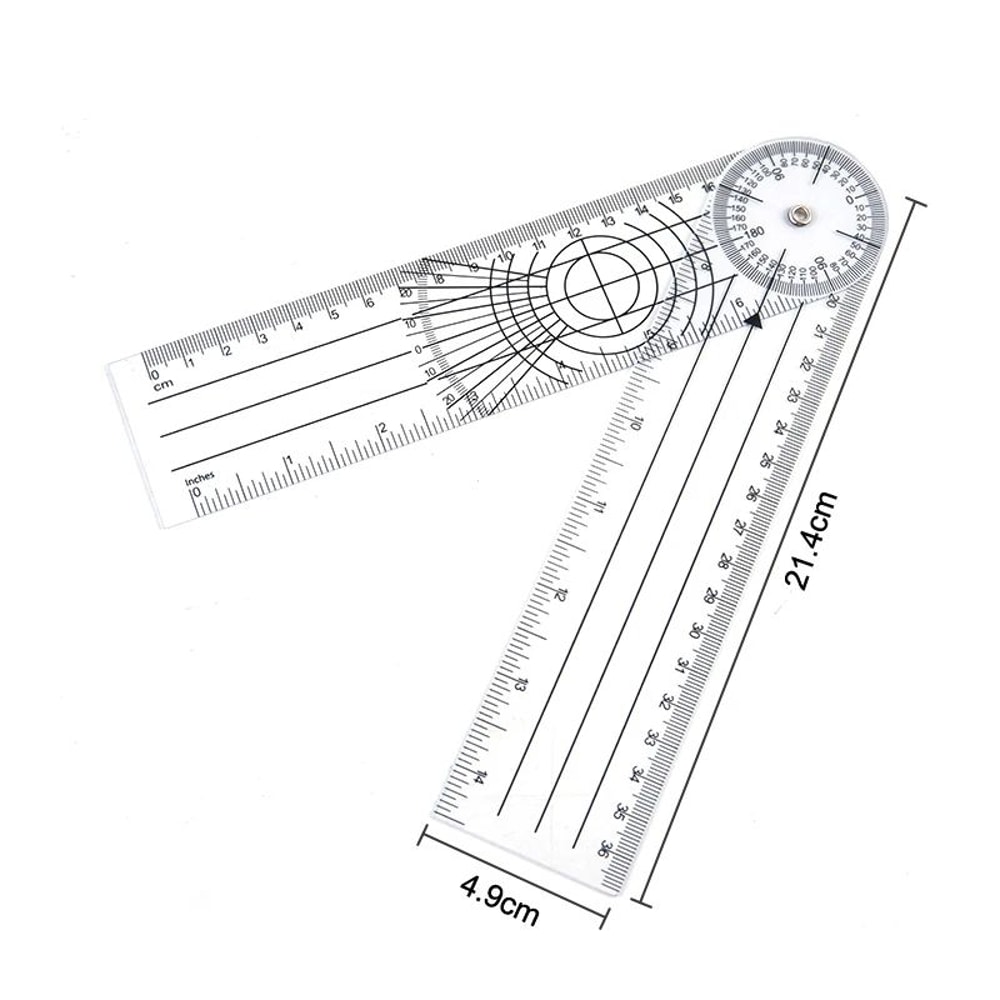 360 Medical Goniometer Angle Ruler For Spine Joint Posture Measurement 3