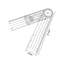 360 Medical Goniometer Angle Ruler For Spine Joint Posture Measurement 3