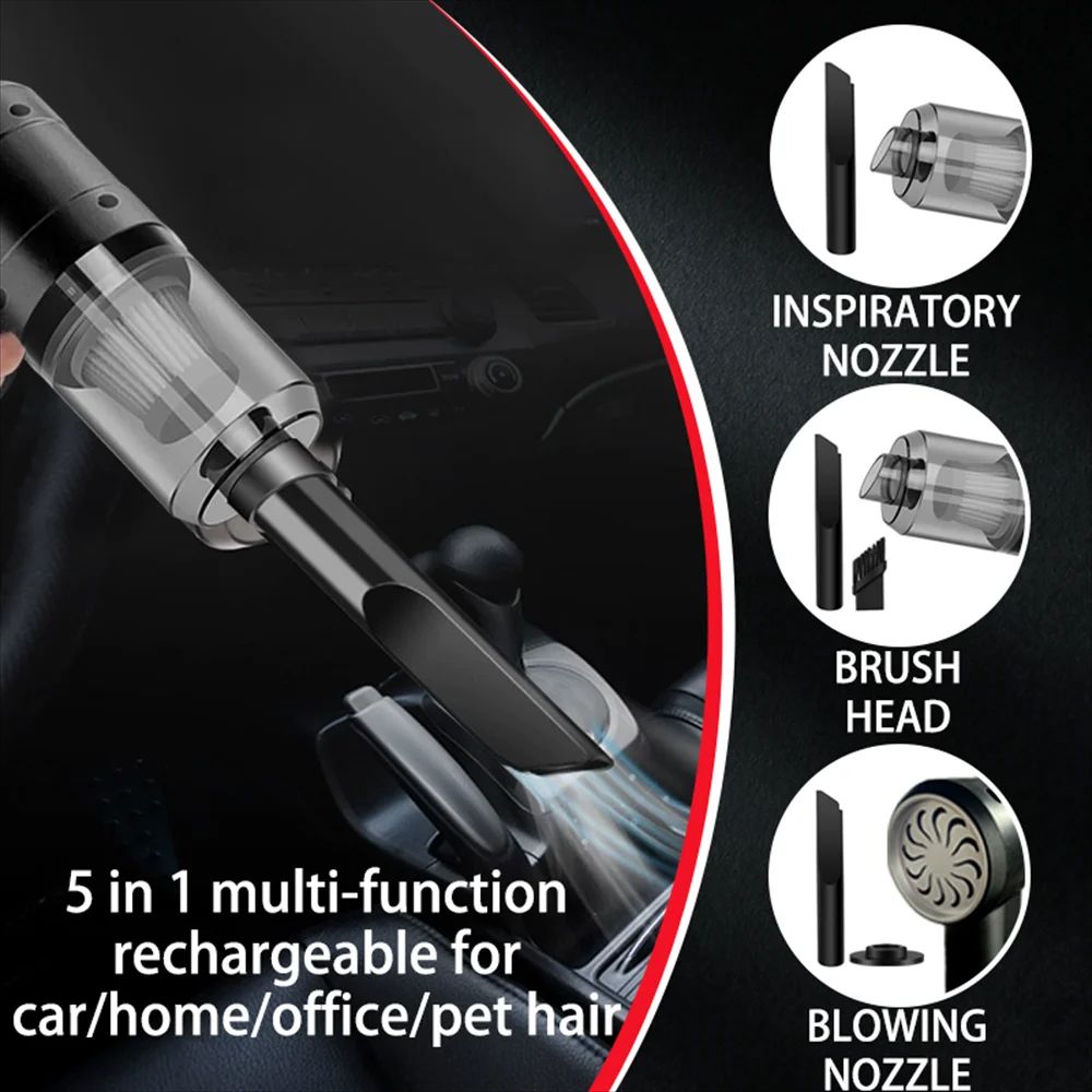 15000PA Cordless Compressed Air Dust Collector Portable Mini Vacuum 5