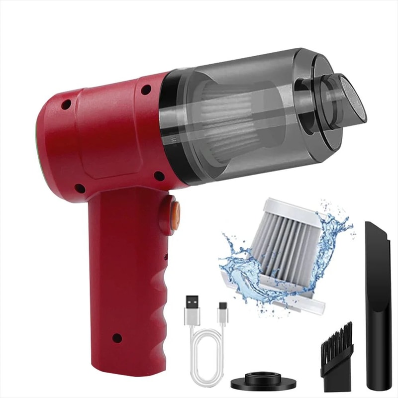 15000PA Cordless Compressed Air Dust Collector Portable Mini Vacuum 7