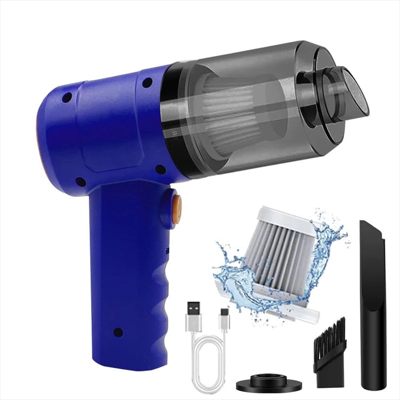 15000PA Cordless Compressed Air Dust Collector Portable Mini Vacuum 10