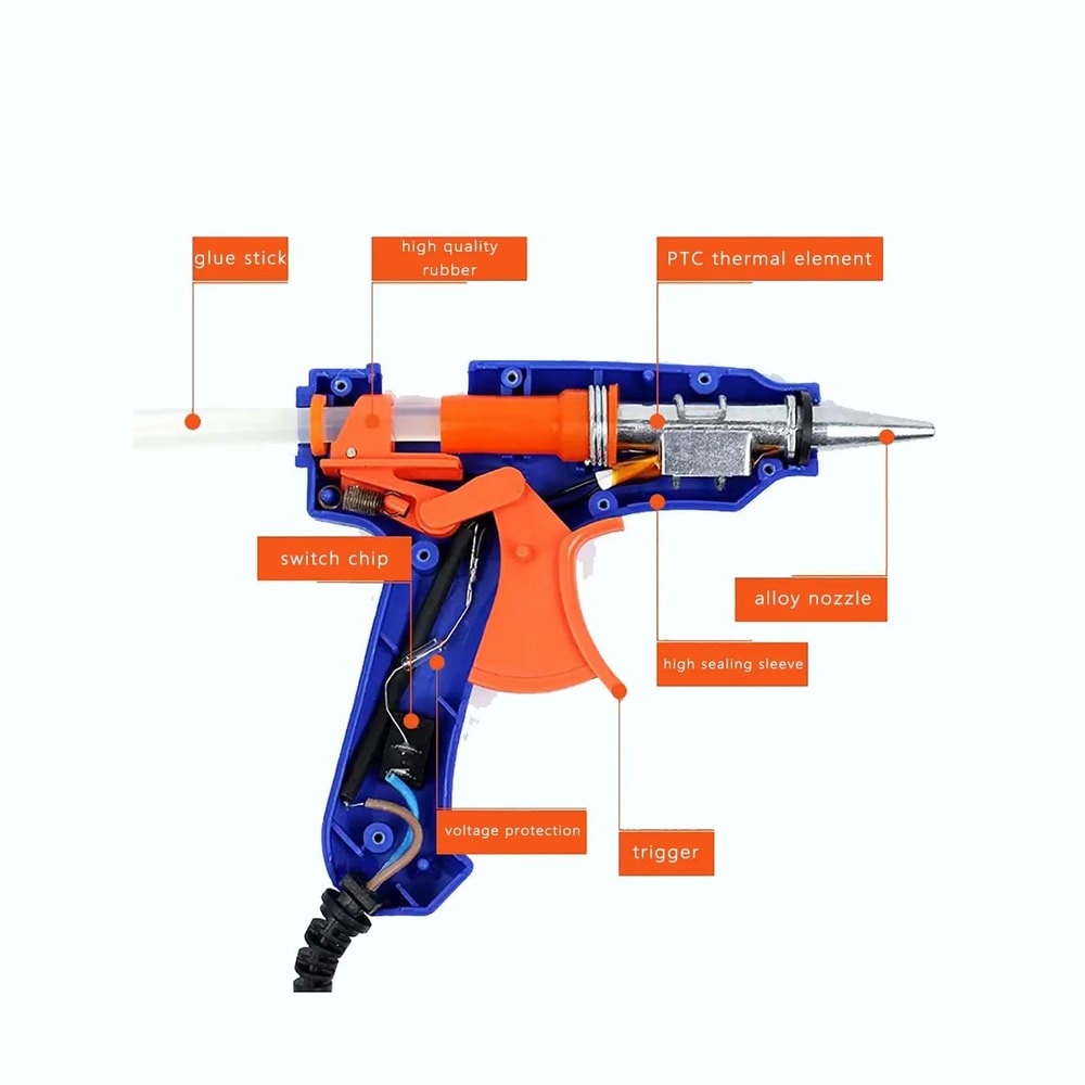 20W Mini Hot Melt Glue Gun For DIY Crafts Quick Repairs 5