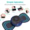Portable Electric EMS Neck Cervical Massager Patch Mini Muscle Pain Relief Fatigue Stimulator 1