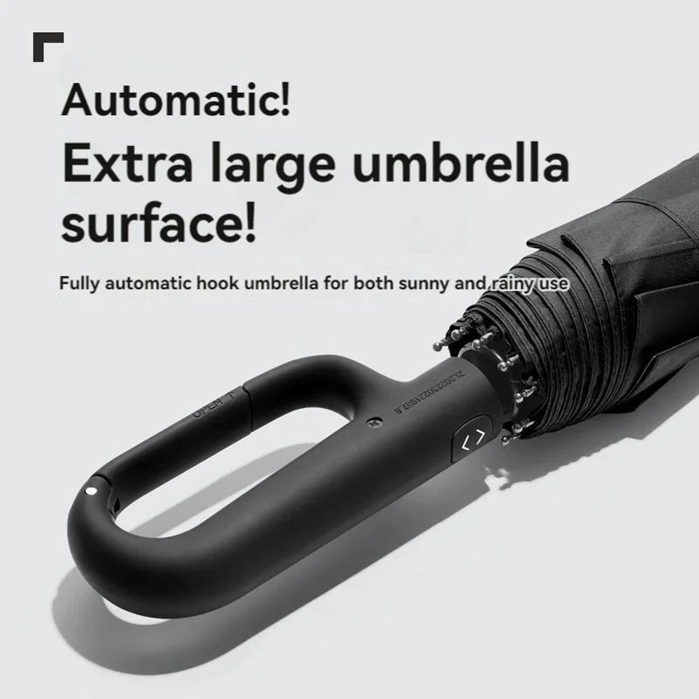 WindShield Pro 20Rib Fully Automatic Extra Large Folding Umbrella For Rain Sun 1