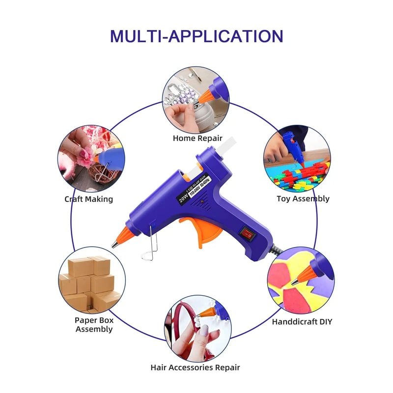 20W Mini Hot Glue Gun For Crafts Repairs DIY Projects 4