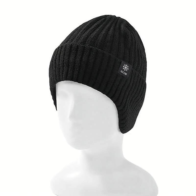 Winter Warm Wool Knit Hat With Ear Protection For Men 6